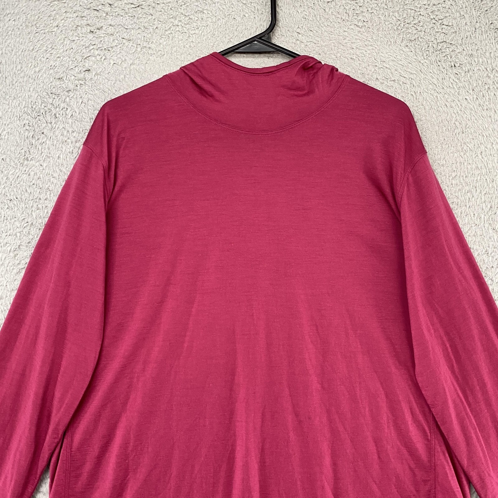 Arc'teryx Hooded Shirt Womens Xl Pink Merino Wool Long Sleeve Hiking Base Layer — image 3 of 8